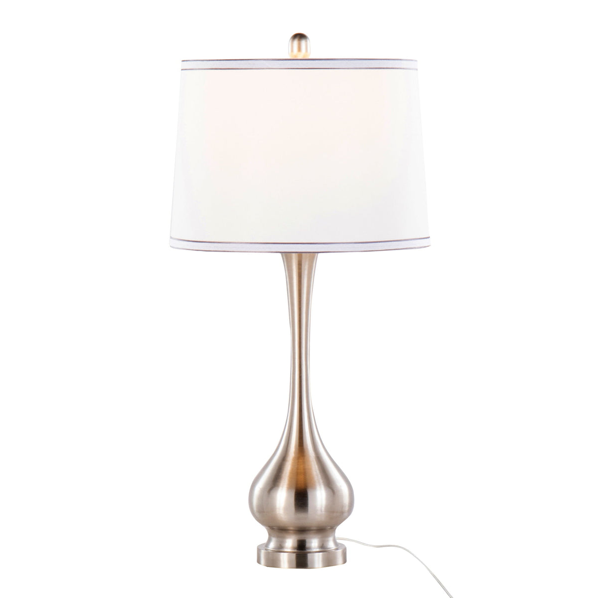 Cairo - Contemporary Table Lamp (Set of 2) - Brushed Nickel