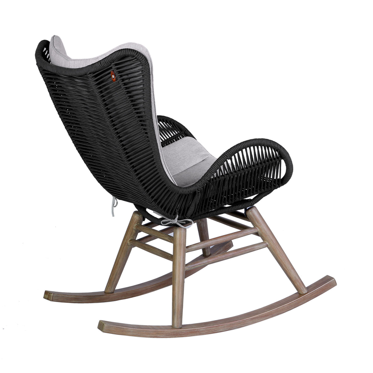Mateo - Outdoor Patio Rocking Chair - Light Eucalyptus / Charcoal