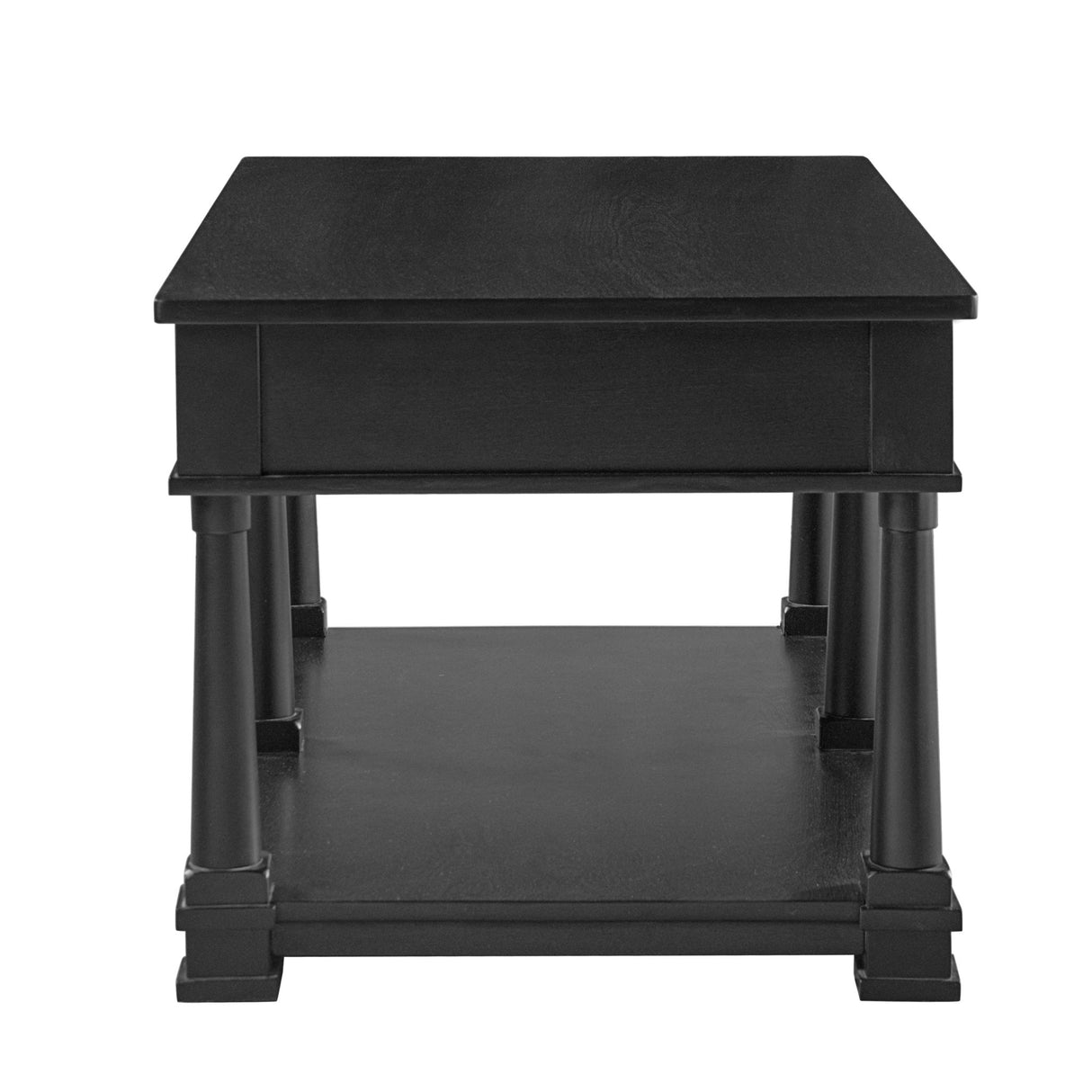 Coffee Table With 2 Storage Drawers & Lower Open Shelf
