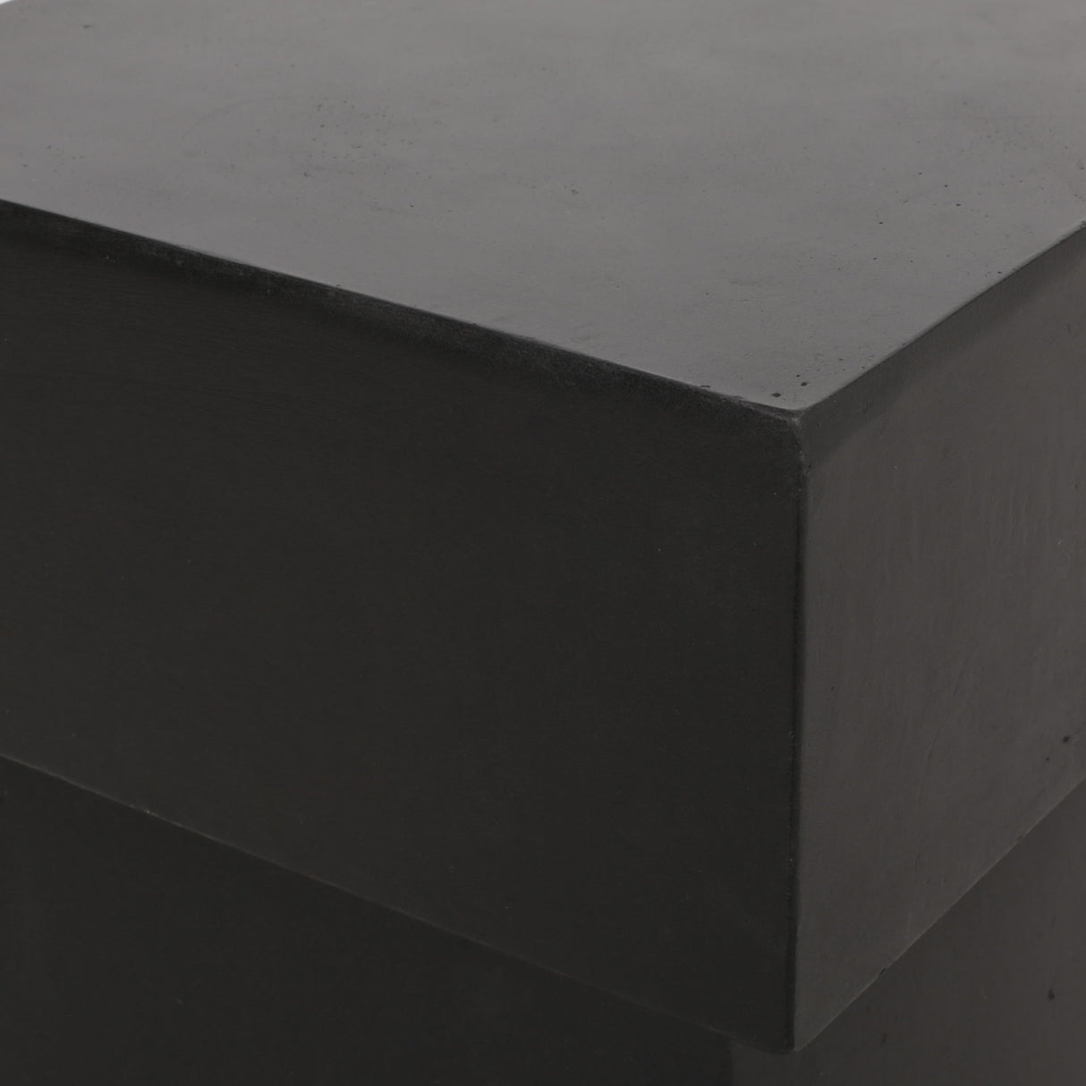 Outdoor Side Table, Patio End Table - Black
