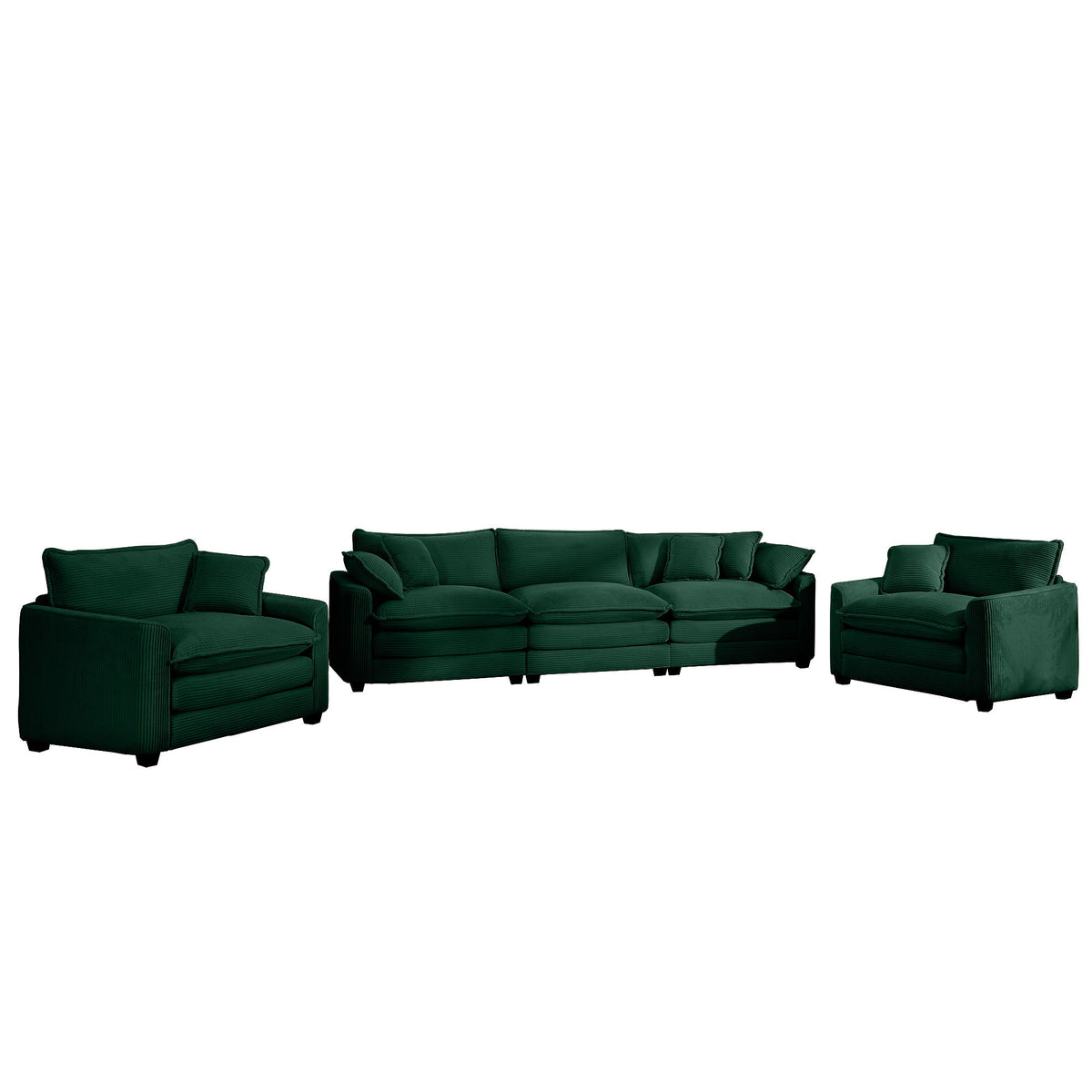 Elegant Oversized Sectional Sofa Set With Deep Seats And Flexible Layout