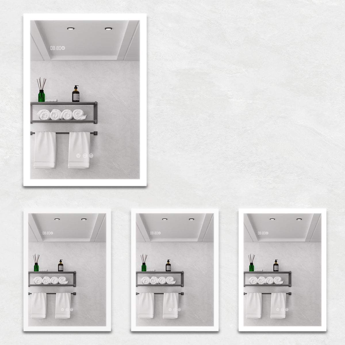 Bathroom Medicine Cabinet With Lights, LED Medicine Cabinet With Mirror, Lighted Medicine Cabinet With Defogger