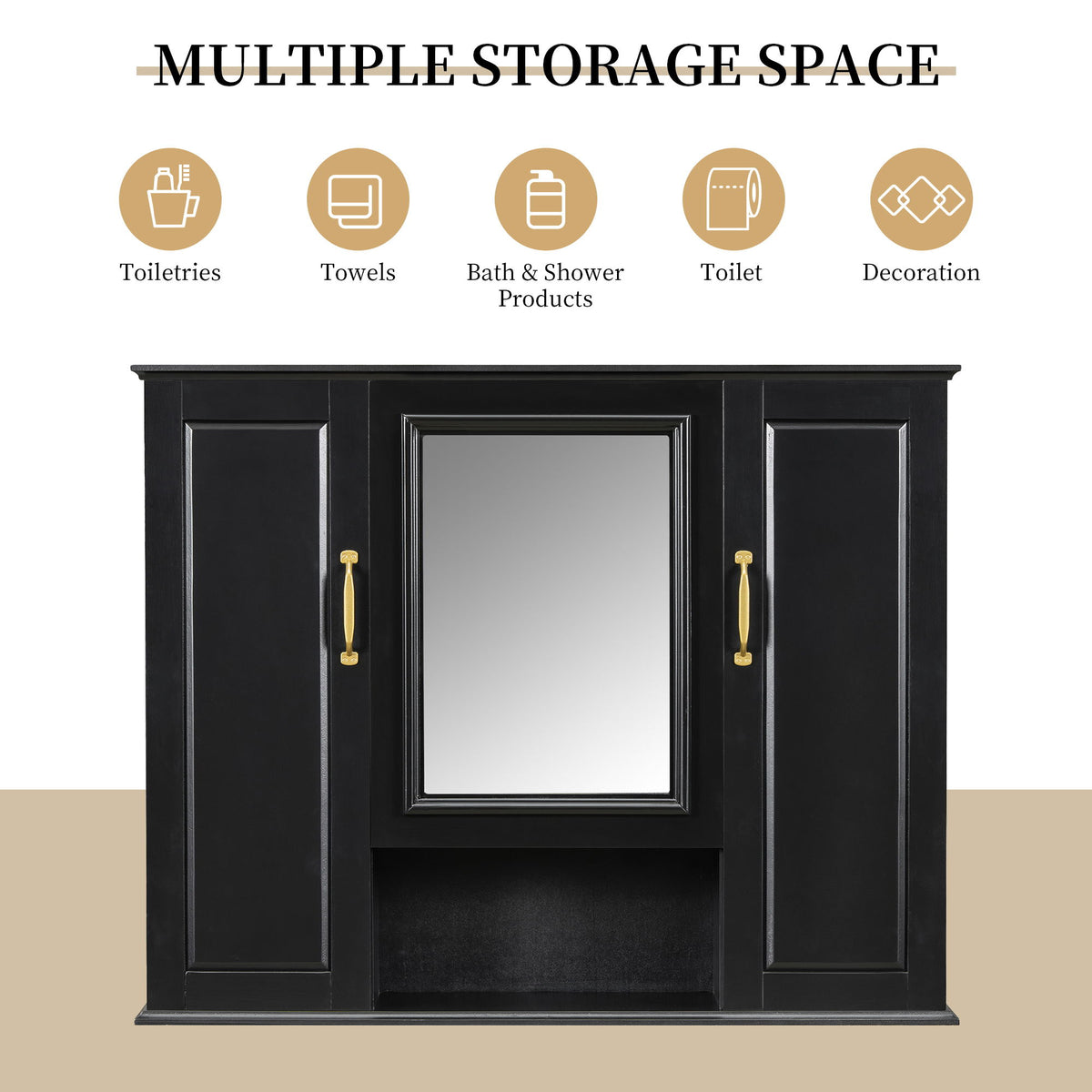 Modern Wall Mounted Medicine Cabinet With Mirror