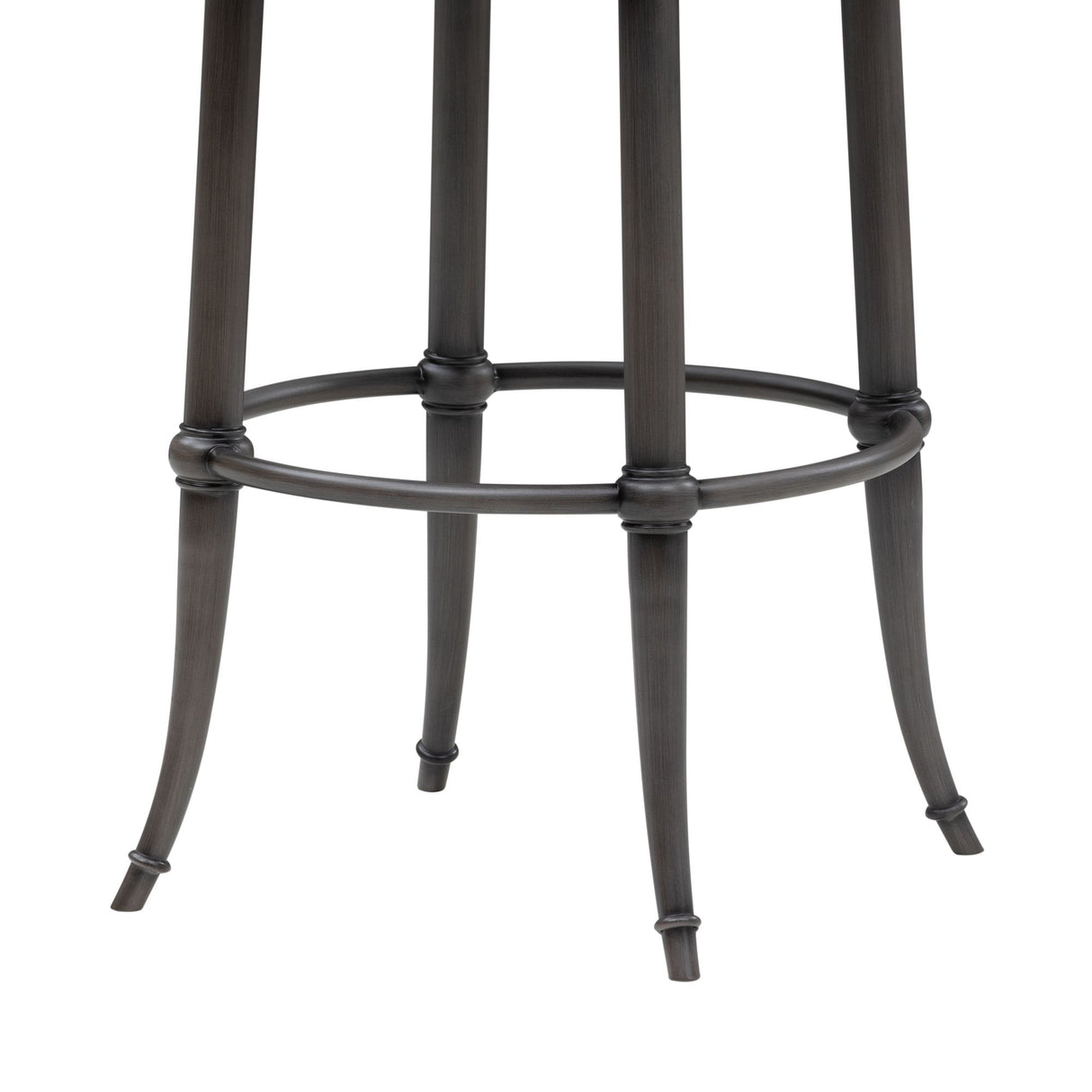 Vince - Commercial Grade Steel Frame Faux Leather Upholstered Swivel Bar Height Barstool