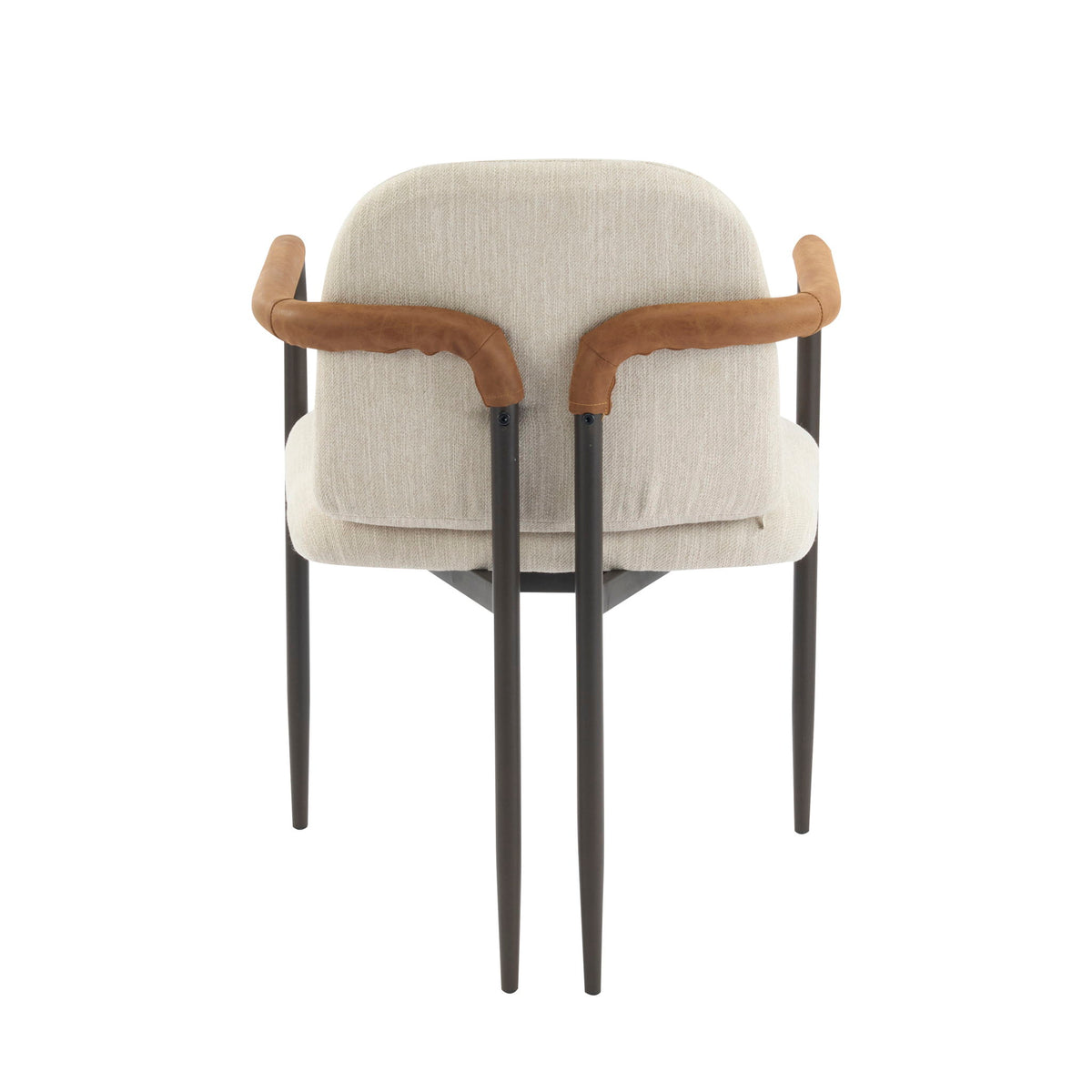 Modern Dining Chair Set With Durable Iron Frame And Comfortable Fabric Upholstery