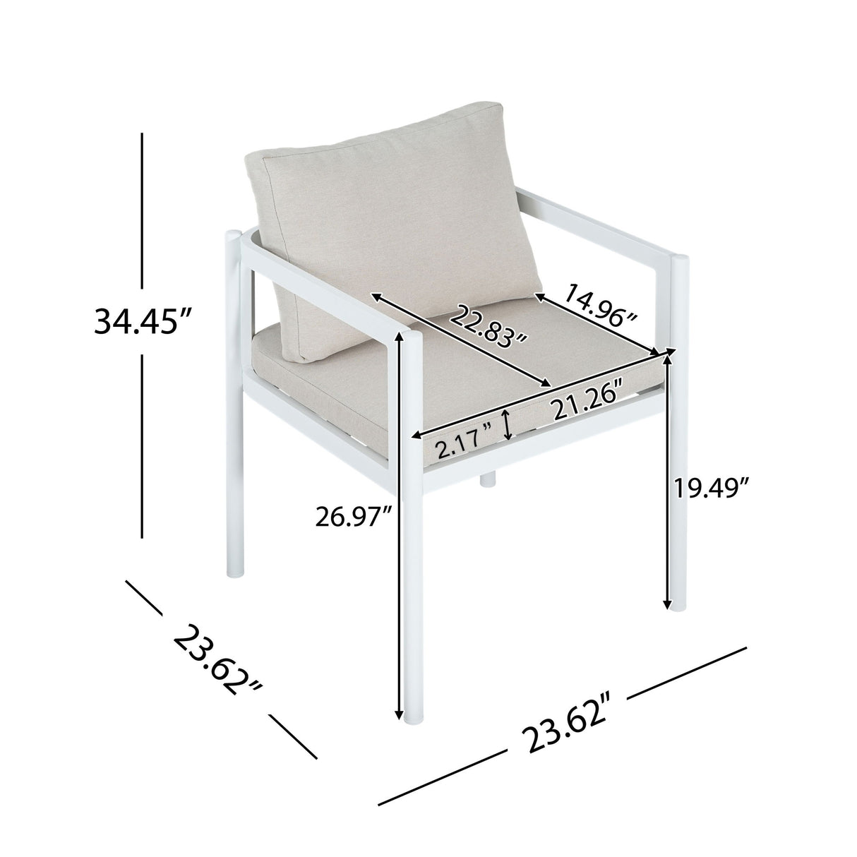 All-Weather Outdoor Dining Chair (Set of 2)