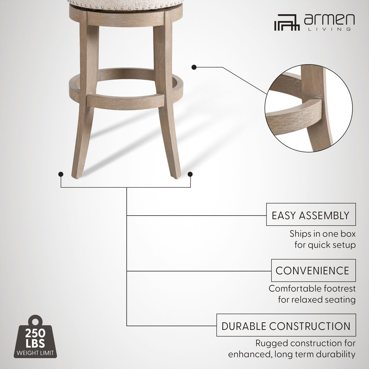 Mystic - Swivel Barstool
