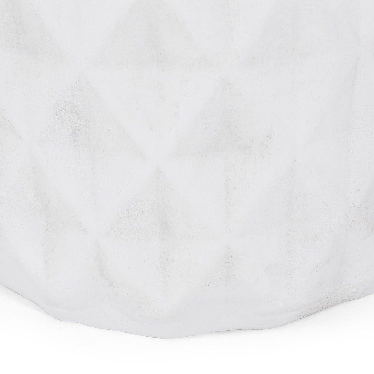Outdoor Lightweight Concrete, Side Table - Antique White
