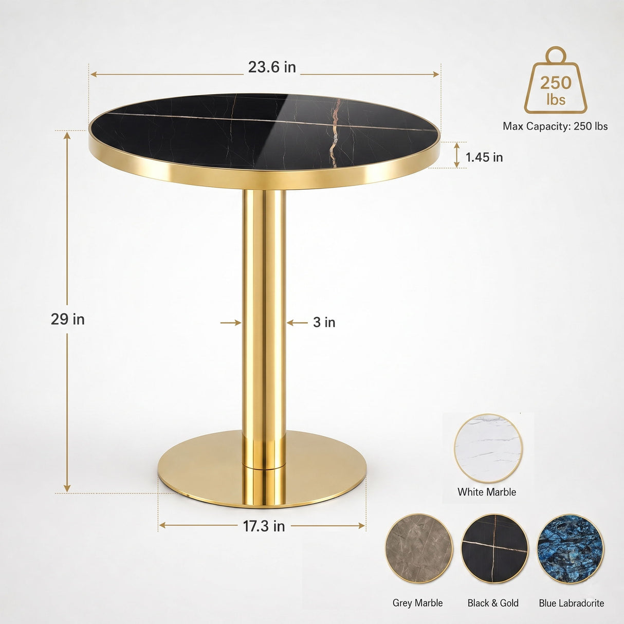 Modern Round Bistro Table