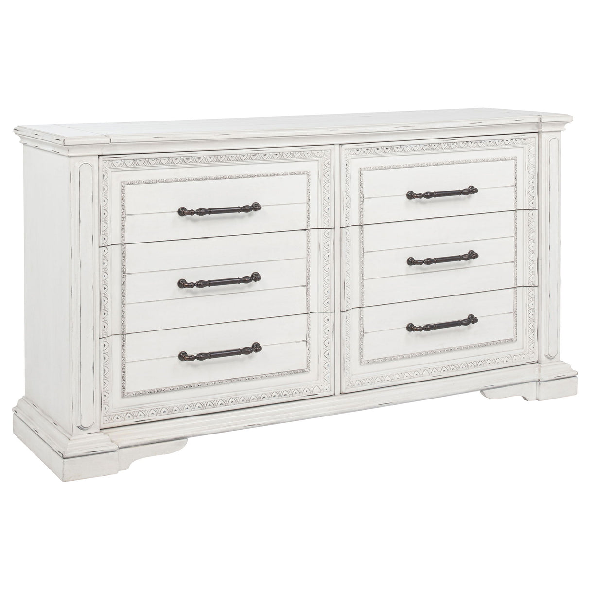Bedroom Set With LED Lighting And Carved Moldings