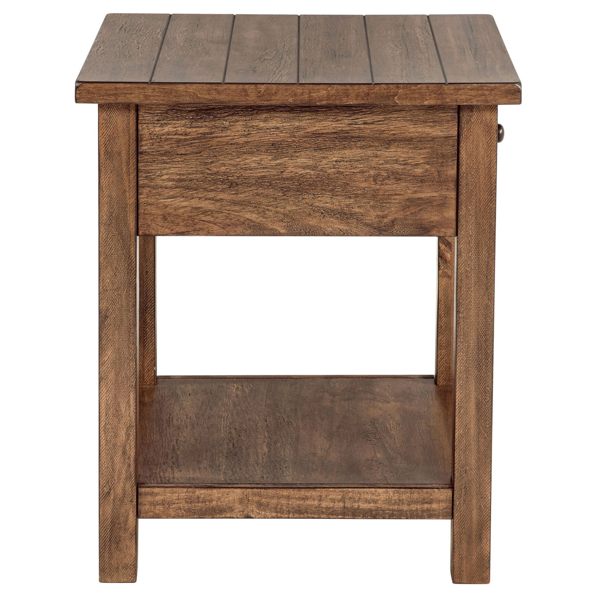 Castleton - 1 Drawer Wood End Table With Shelf