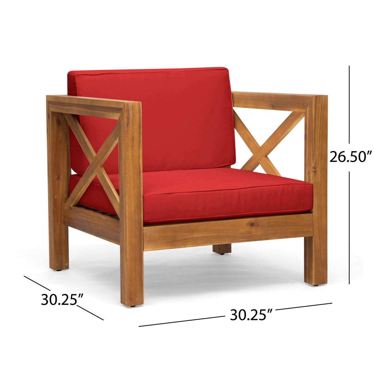 Brava - Mid - Century Modern Club Chair With Water Resistant Cushions