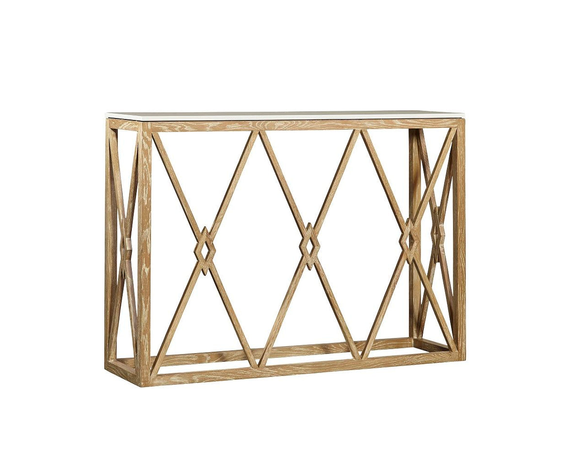White Marble - Console - Light Brown