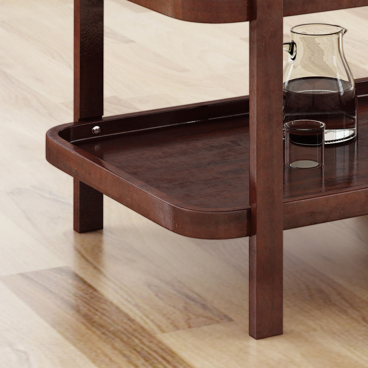 Home Selleck - Bar Cart - Mahogany