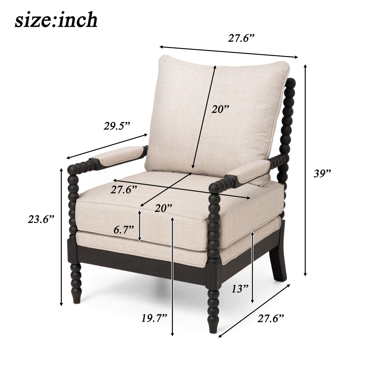 Upholstered Living Room Accent Chair
