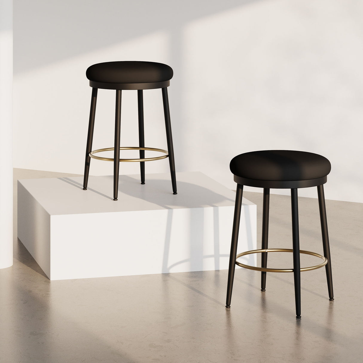 Stylish Design Counter Stools (Set of 2)