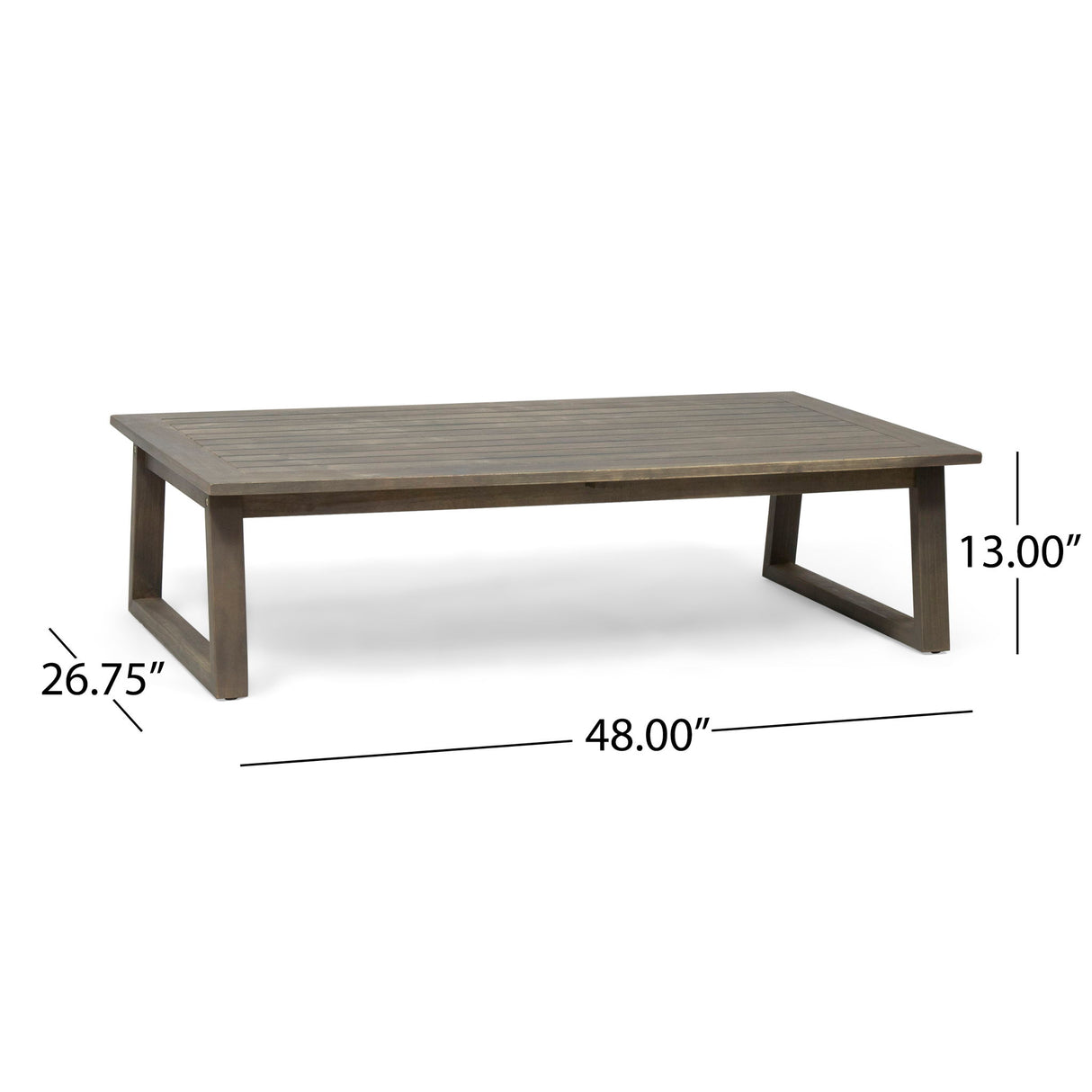 Belgian - Loveseat & Coffee Table Set With Water Resistant Cushions - Gray