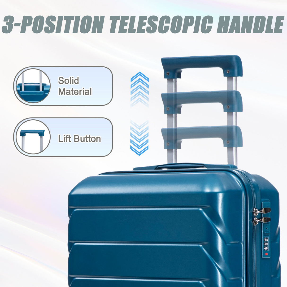 Spinner Luggage Set & Combination Lock