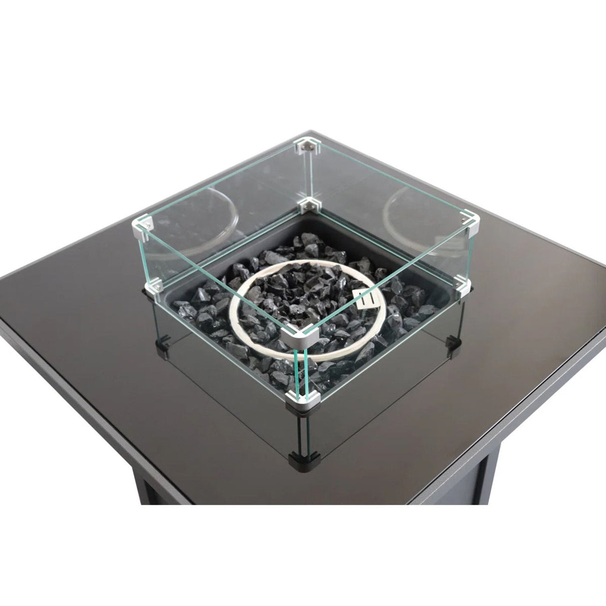 Propane Firepit Table Outdoor Heater High Heat Output Steel 30x25in