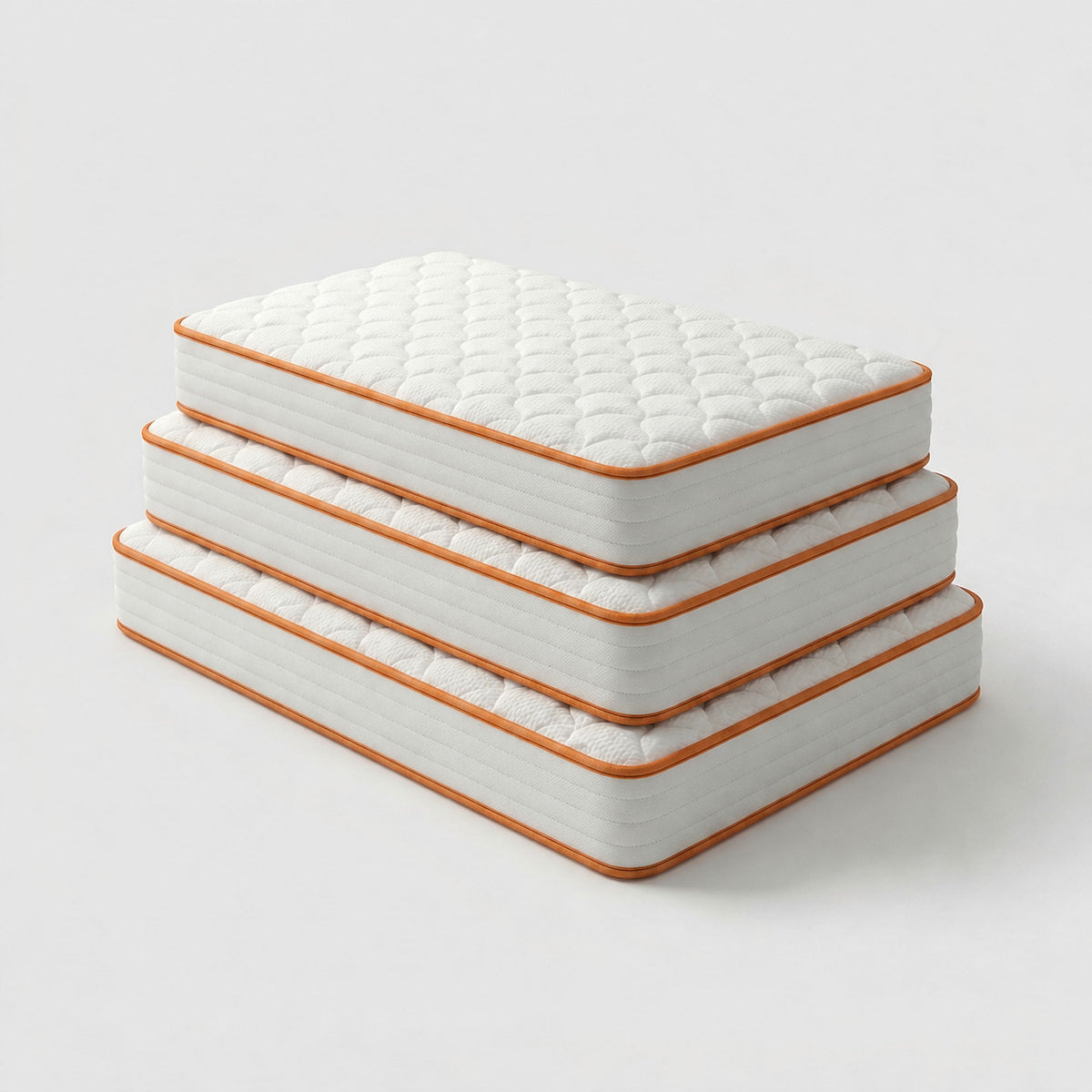 6" Medium Feel Comfort Foam Mattress With Textured Quilted Cover - White - Twin