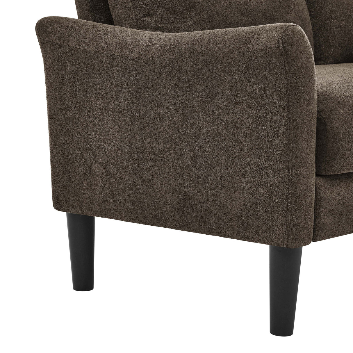 Tufted Loveseat - Dark Brown