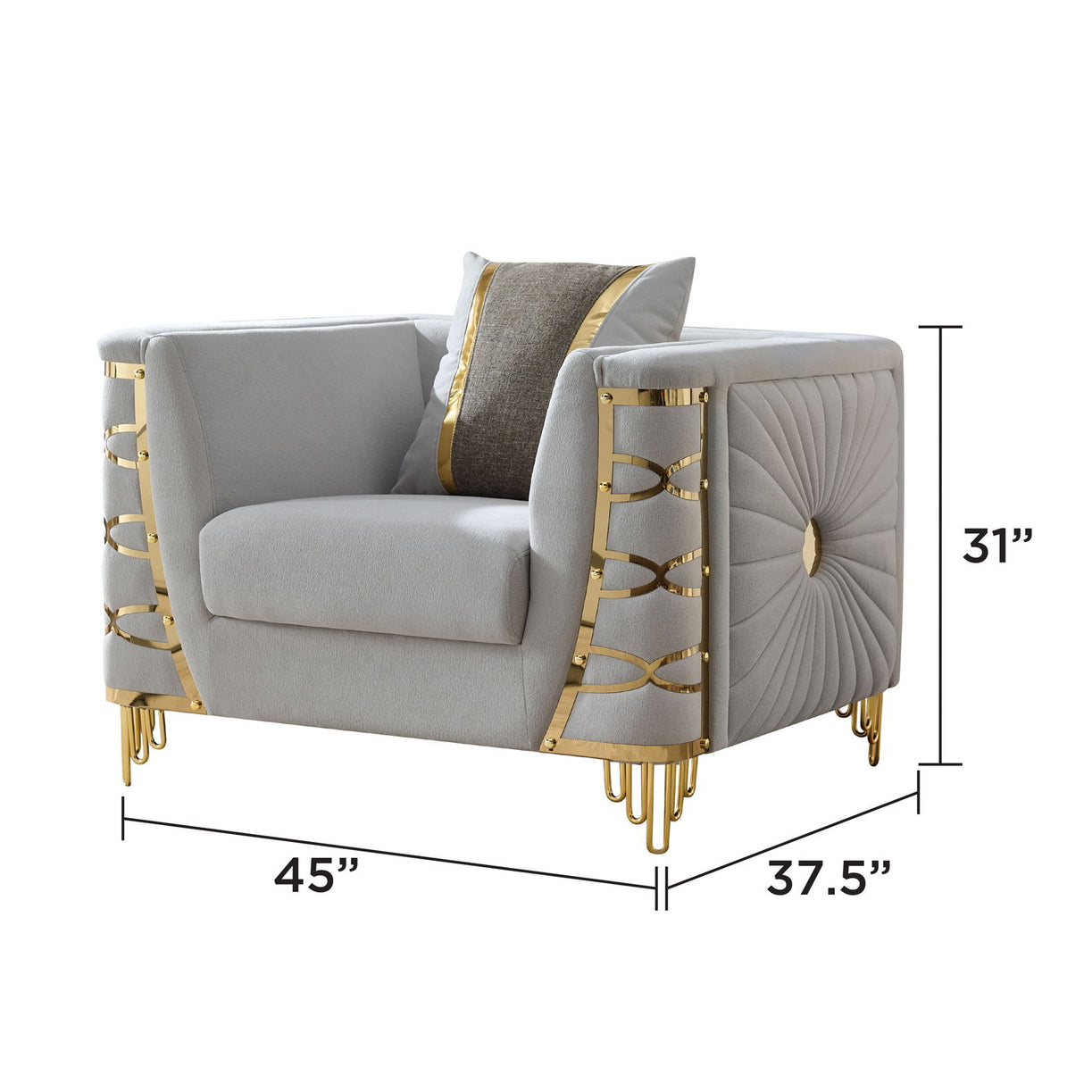 Contessa - Accent Chair - Gray