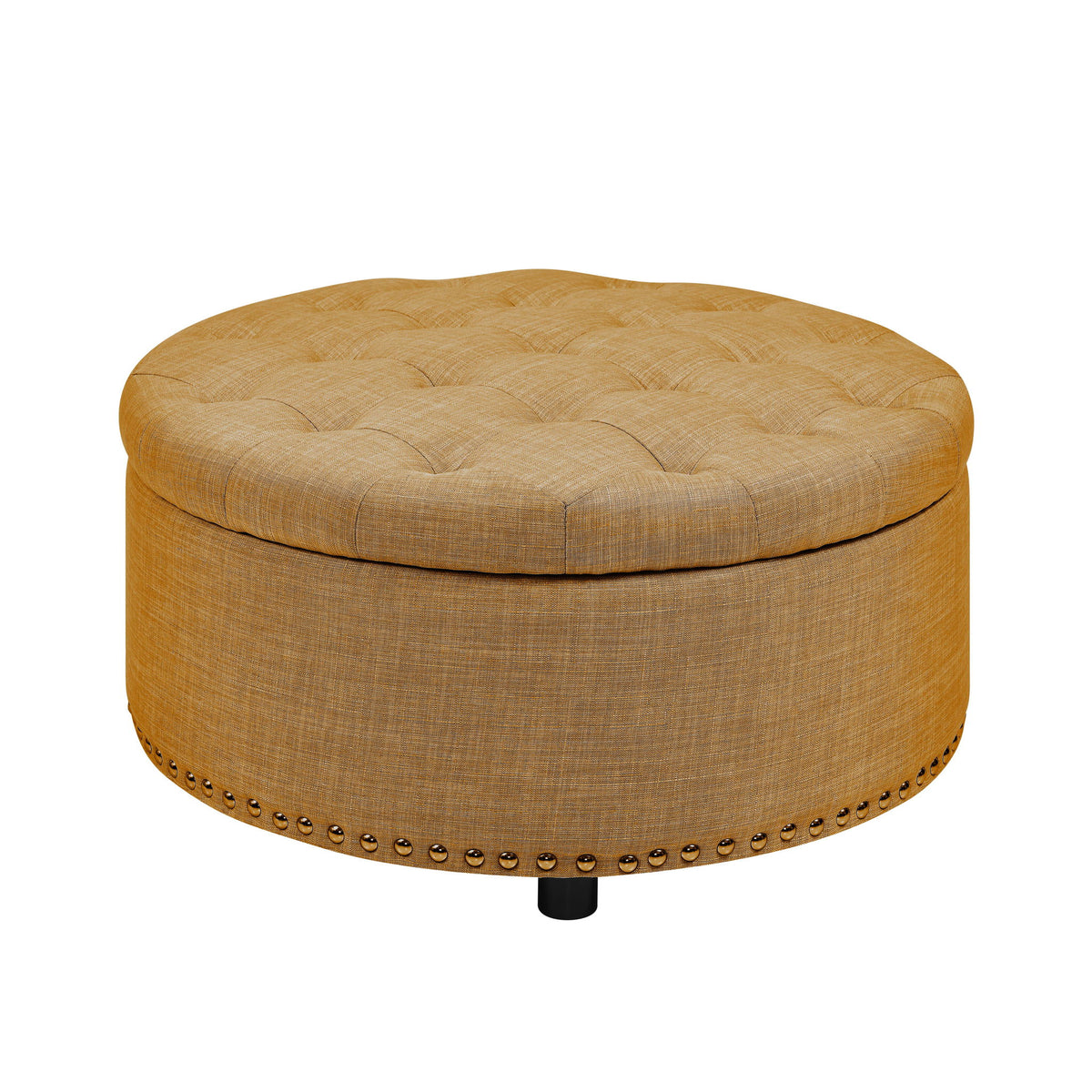 Tufted Storage Ottoman With Upholstery