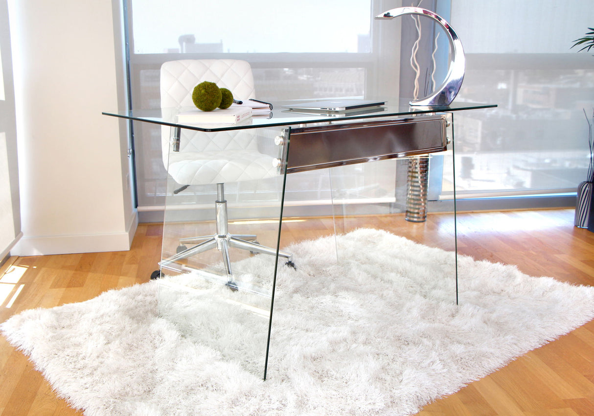 Glacier - Contemporary Desk - Clear