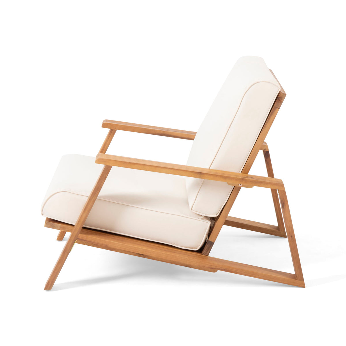 Outdoor Club Chair, Patio Lounge Chair With Removable Cushion