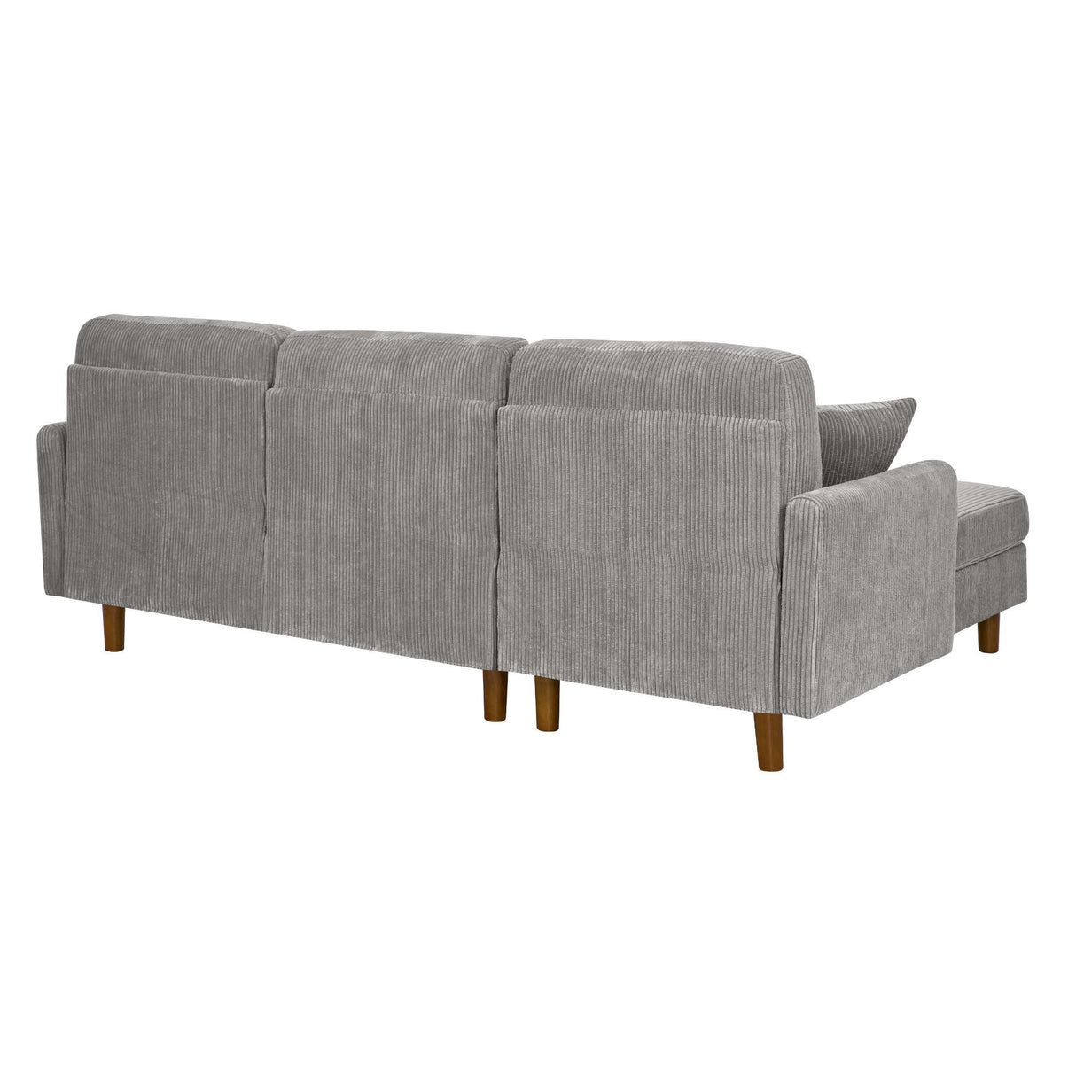 Upholstered Sectional With Toss Pillows