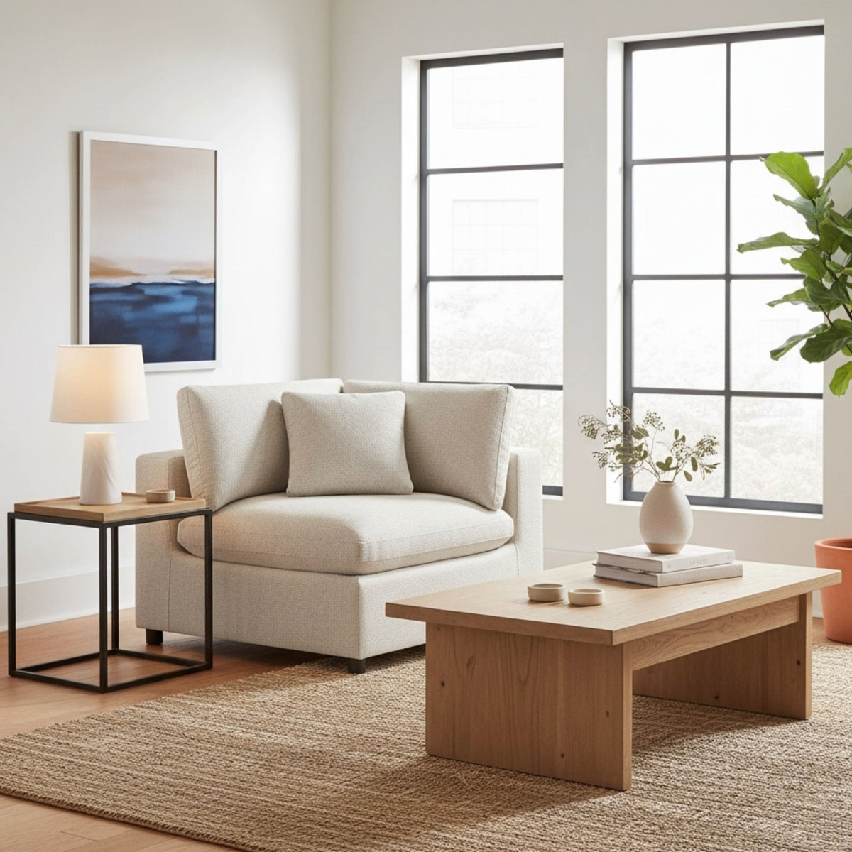 Cassandra - Corner Wedge Chair
