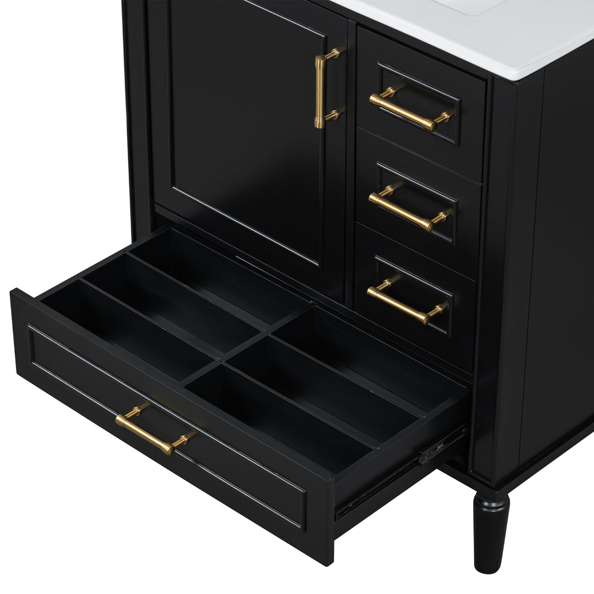 Traditional Bathroom Vanity Set With Soft Close Doors