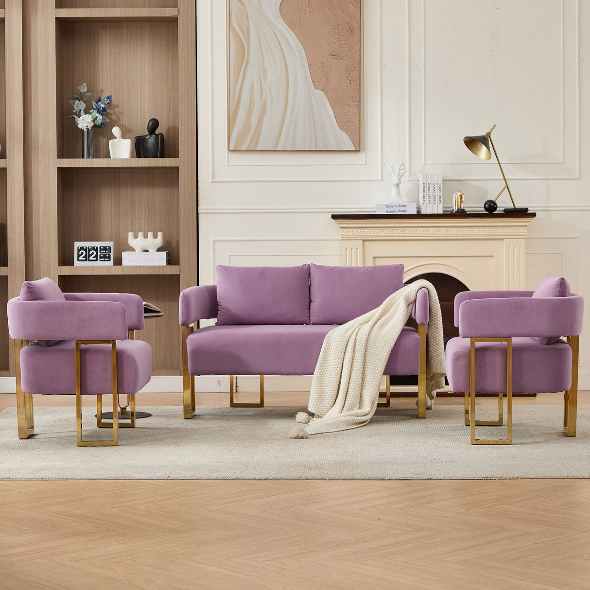 Decorative Upholstered Side Chair For Living Room