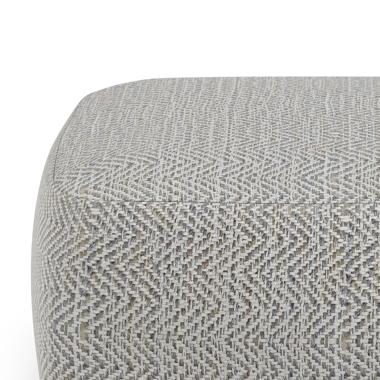 Nate - Square Pouf - Gray