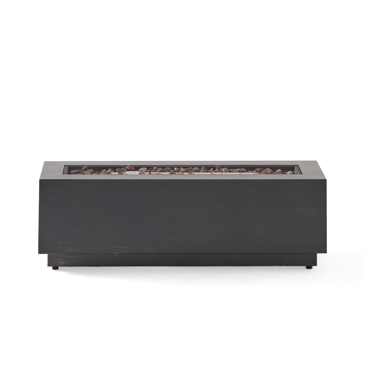 Modern Outdoor Iron Propane Fire Pit with 50000 Btu in Sleek Design
