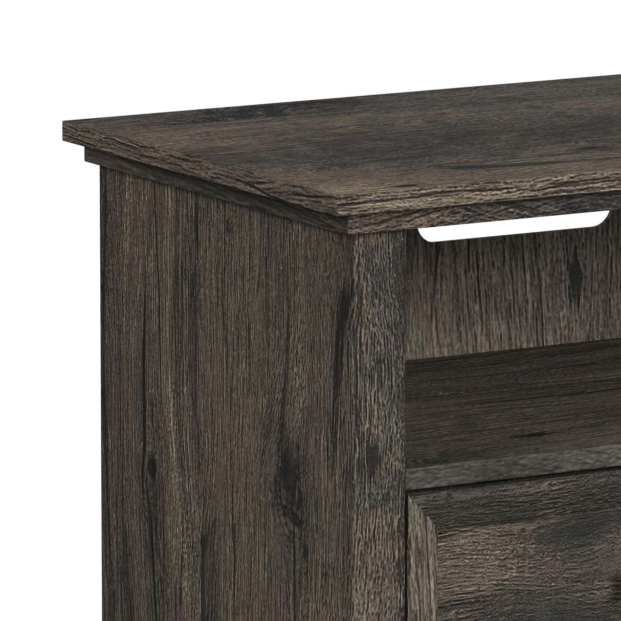 Park Ridge - 4 Piece Entertainment Unit With 82'' TV Console - Charcoal