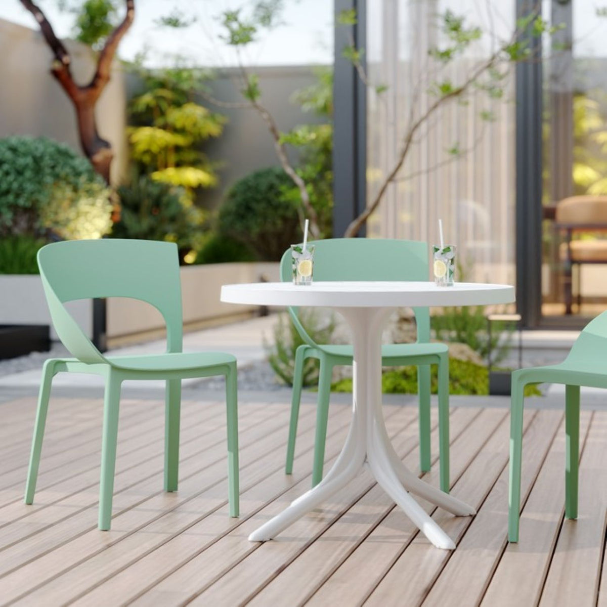 1 Piece Designed Single Chair, UV Resistant, Waterproof And Wear Resistant - Haze Green