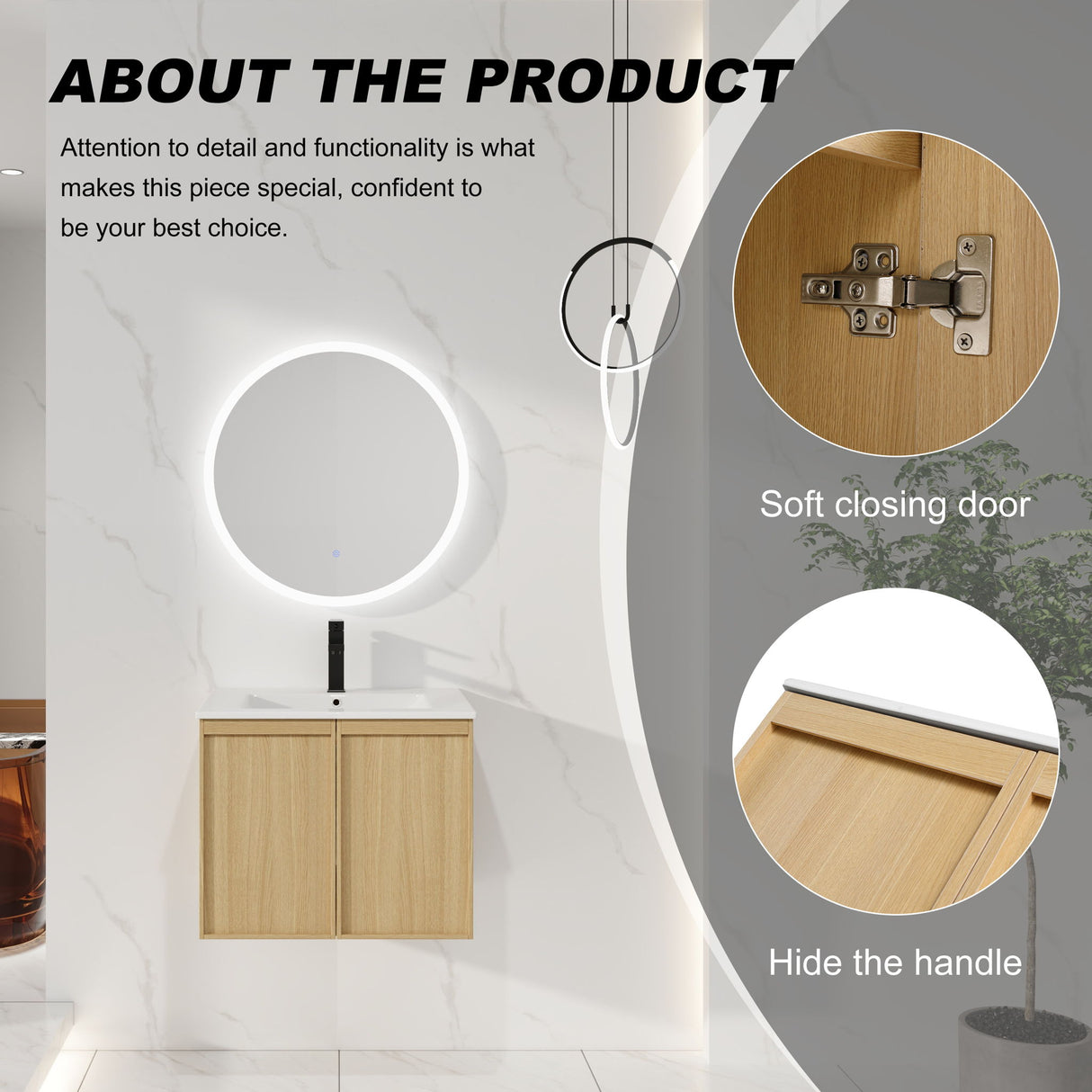 Floating Bathroom Vanity With Sink Combo