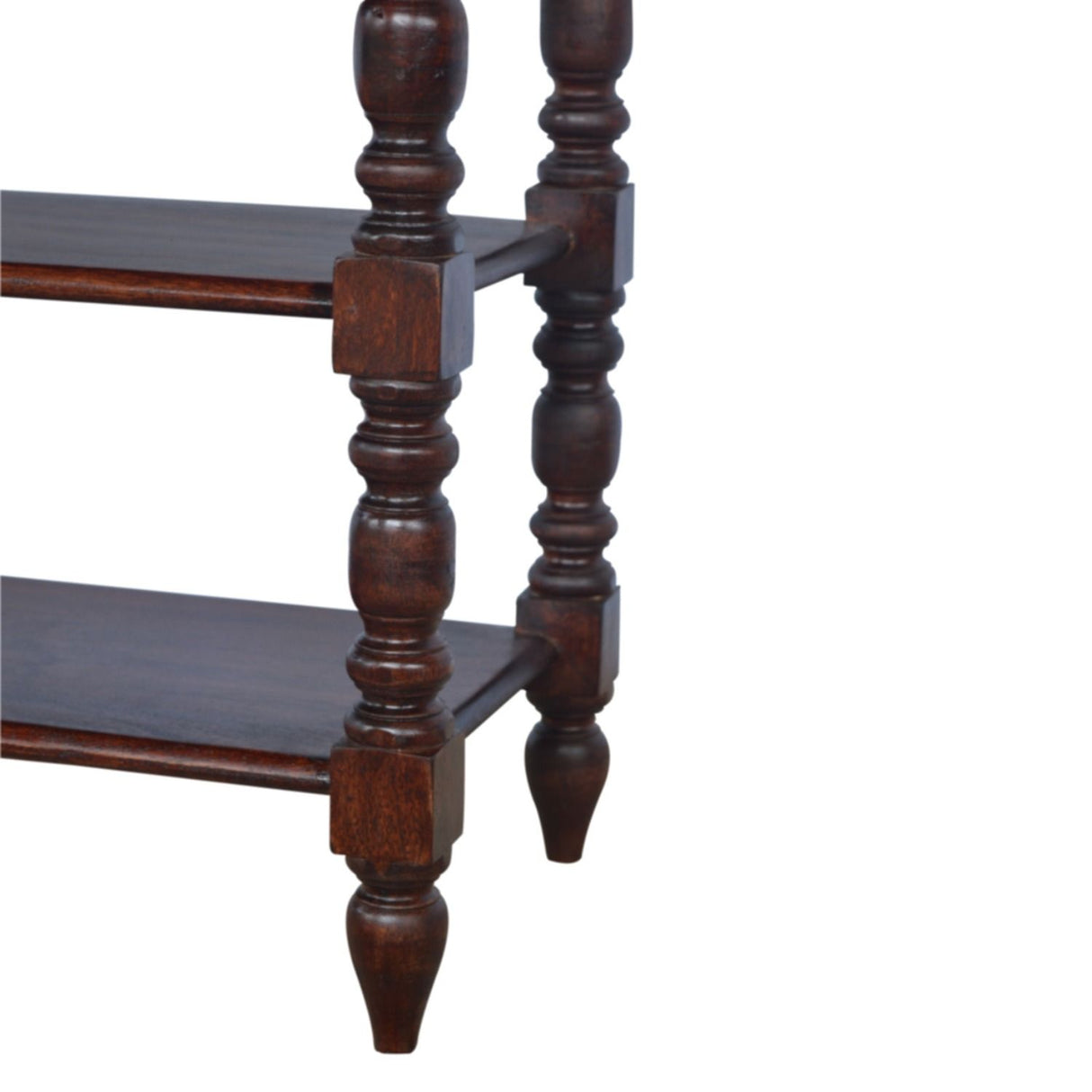 Turned Occasional Table - Brown