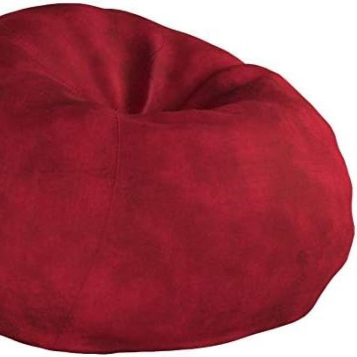 Comfortable High Density Shredded Foam Bean Bag Chair For Kids And Adults With Removable Microsuede Cover - Chinese Red