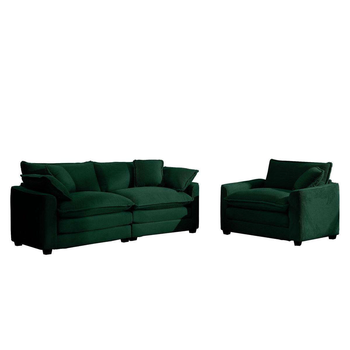 Elegant Oversized Sectional Sofa Set With Deep Seats And Flexible Layout