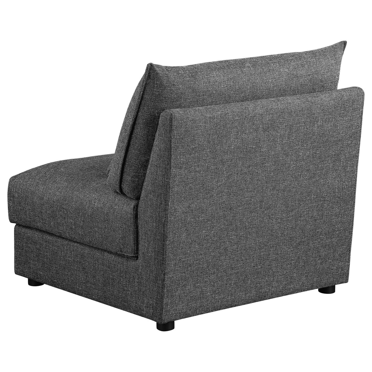 Wakefield - Upholstered Armless Slipper Chair - Black