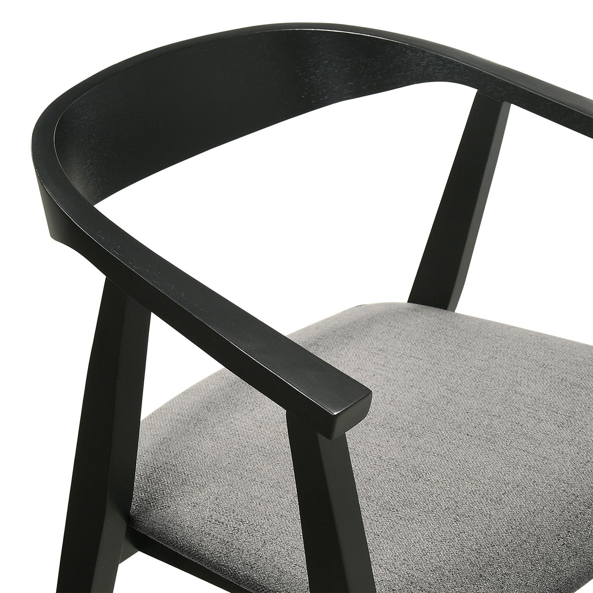 Santana - Wood Dining Chair With Black Frame