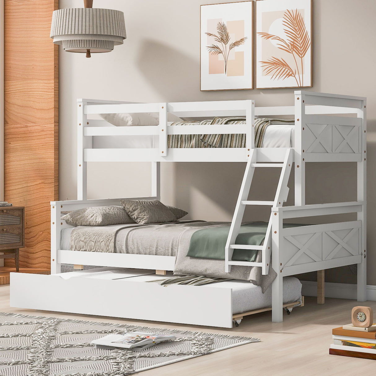 Bunk Bed & Ladder And Safety Guardrail