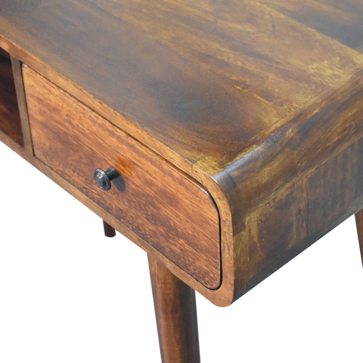 Curved Writing Desk - Chestnut