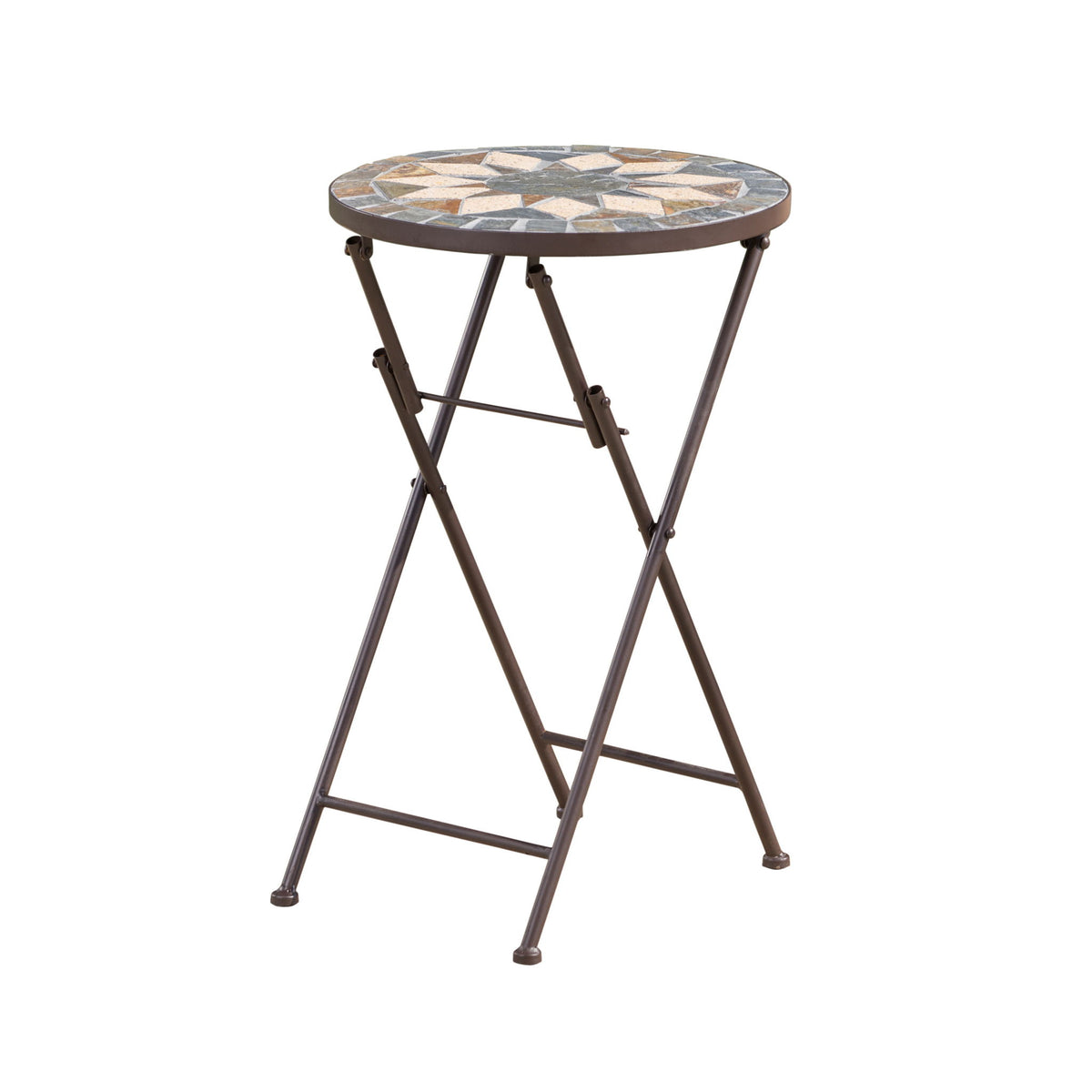 Silvester - End Table - Beige / Black