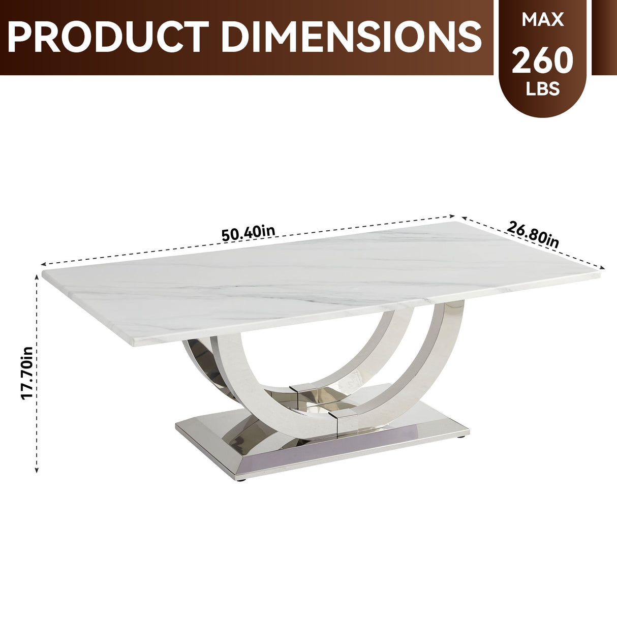 Rectangular Coffee Table With Base
