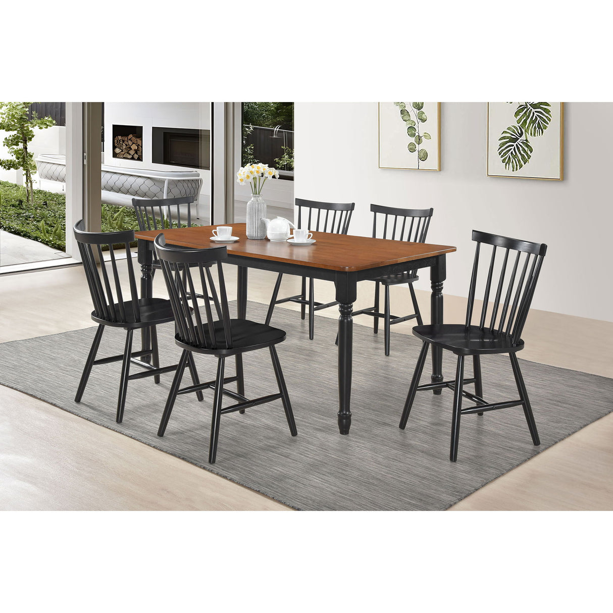 Hayward - Dining Table Rectangular Table With Rounded Edge Top - Walnut