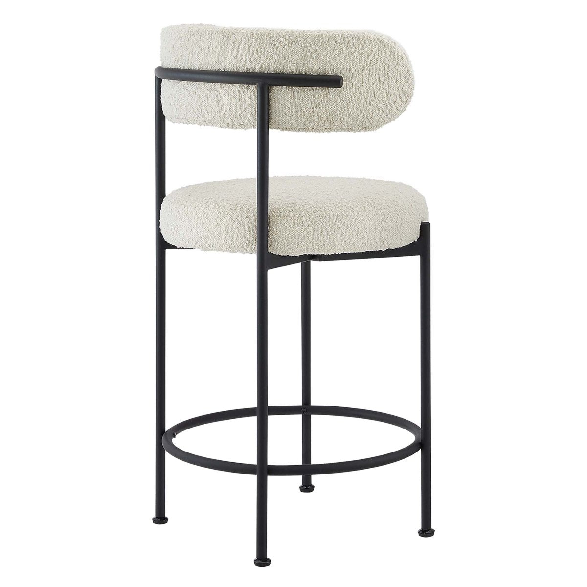 Albie Boucle Fabric Counter Stools Set of 2 - Stools available at Alpine Outlets in Denver