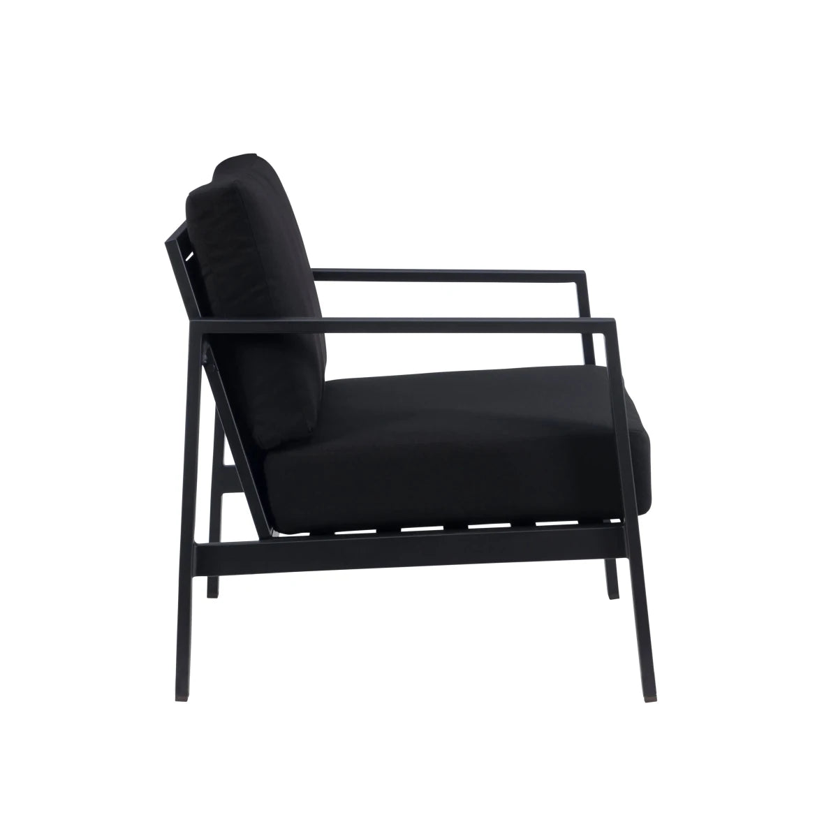 Alora Outdoor Aluminum Black Armchair - 🟢 Arm Chairs available at Alpine Outlets in Denver